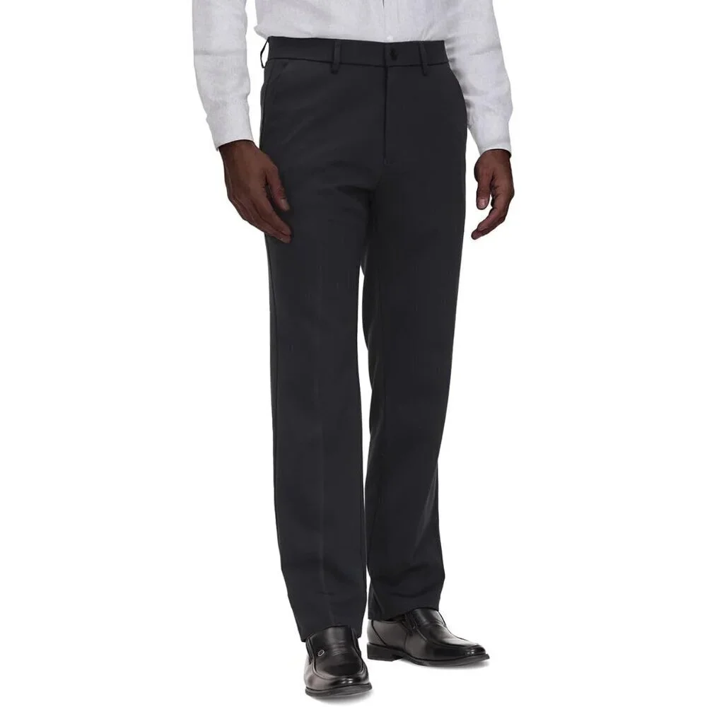 Men's Classic Fit Flex Waist Flat Front Dress Pant